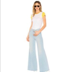 FRAME Denim T-shirt Short Cap Sleeve "Los Angeles" Size M